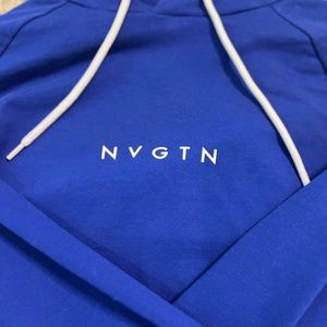 NVGTN Duke Blue Raw cut hoodie